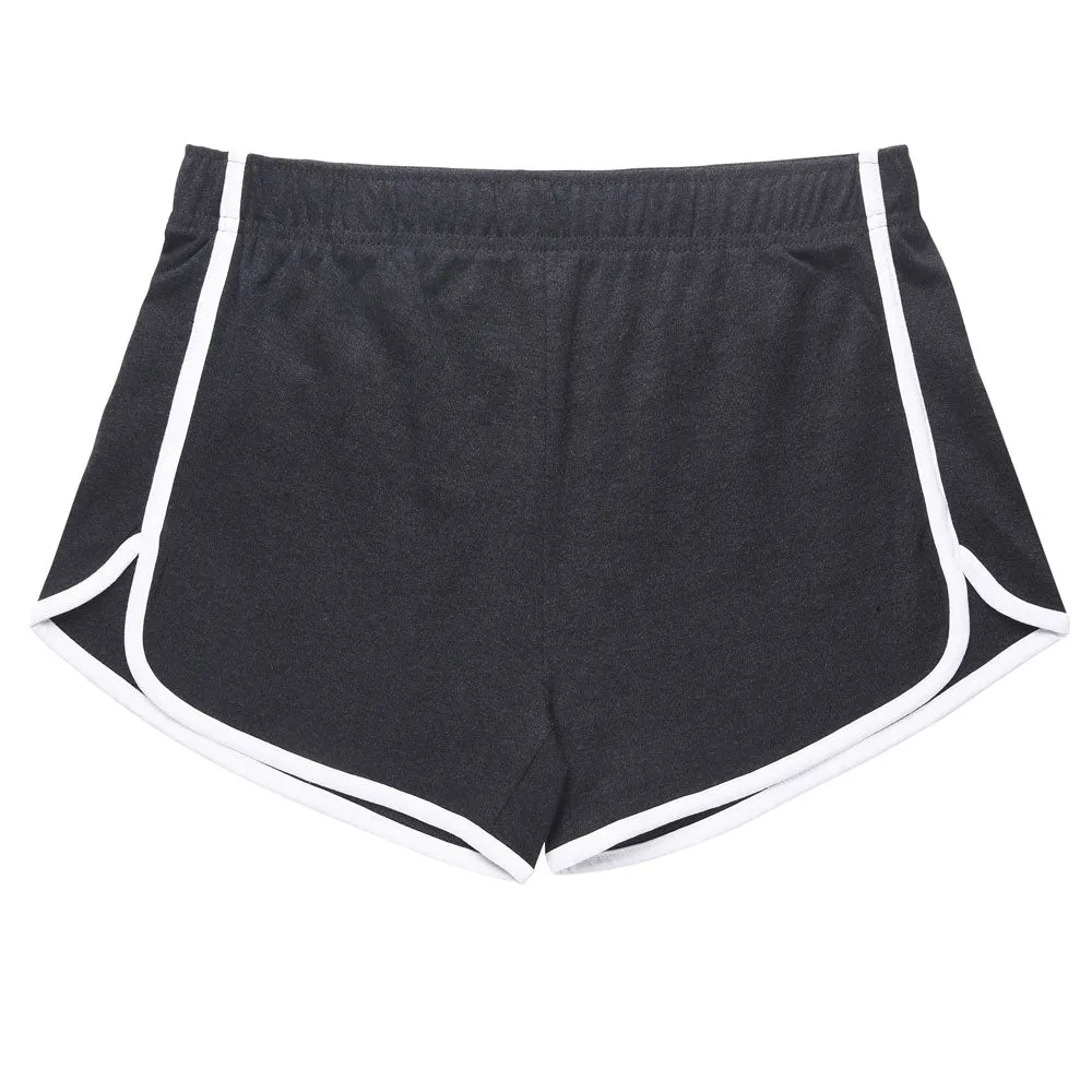 3 Women's Cotton Sport Booty Shorts Dolphin Yoga Dance Lounge Hot Pants Grey M