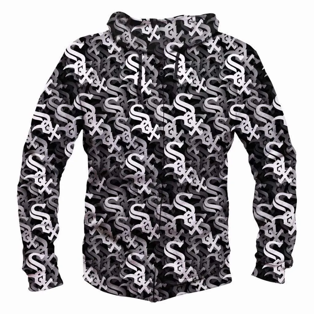Baseball Chicago White Soxs Hoodies - Pullover Black Hoodie