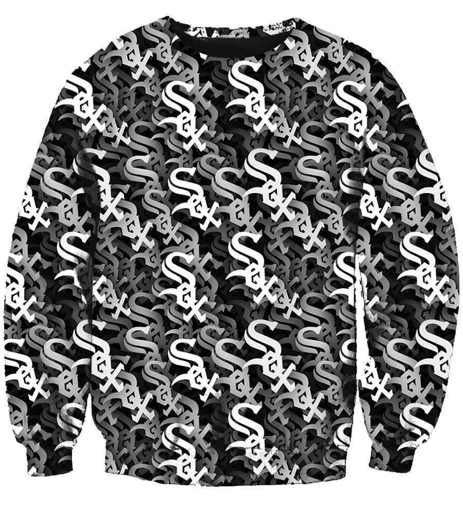 Baseball Chicago White Soxs Hoodies - Pullover Black Hoodie