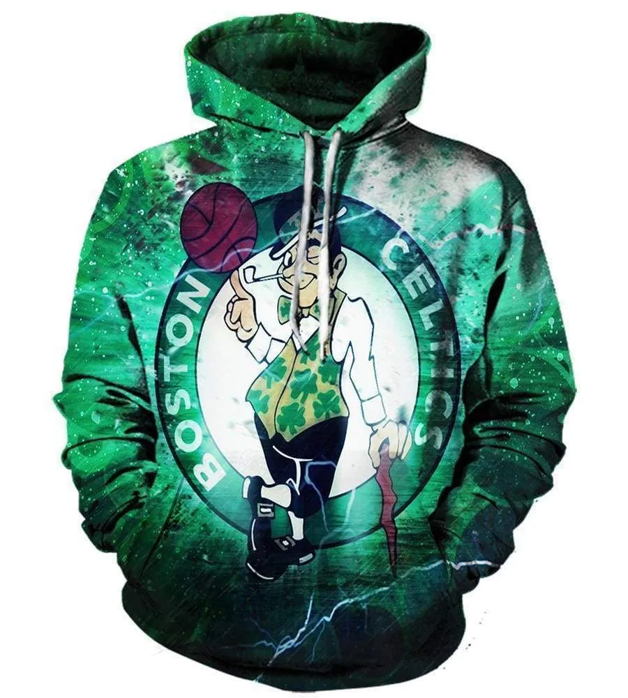 Basketball Boston Celtics Sweatshirts - Basketball Green Sweatshirt