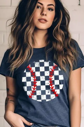 Checkered Baseball Graphic Plus Tee