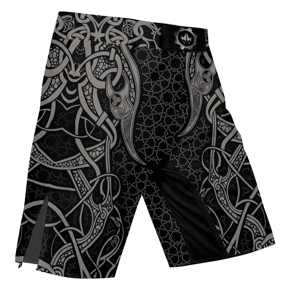 Fenrir Tattoo Viking Fight Shorts