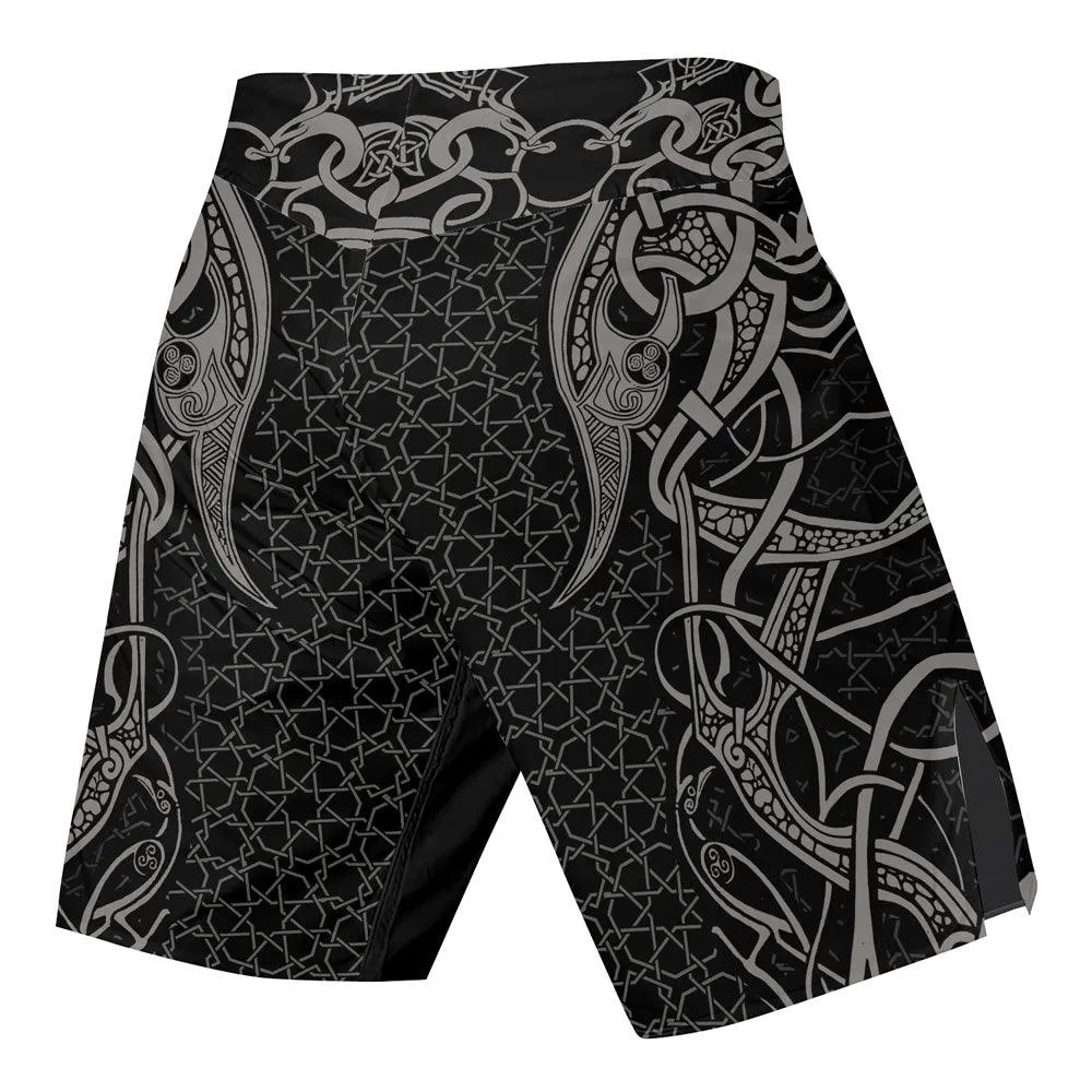 Fenrir Tattoo Viking Fight Shorts