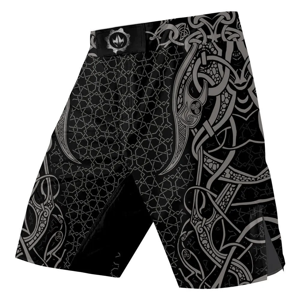 Fenrir Tattoo Viking Fight Shorts
