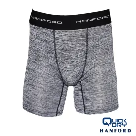 Hanford Athletic Men Quick Dry Compression Knee Length - Black Cation (Single Pack)