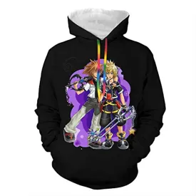 Kingdom Hearts Hoodies - Sora Ventus 3D Print Pullover Gaming Hoodie