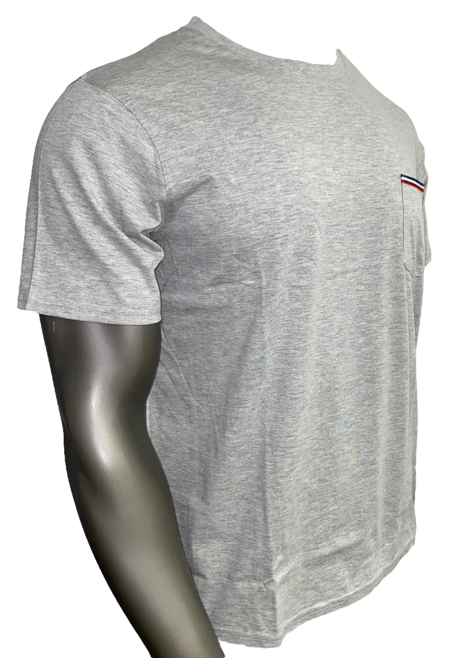 Lacoste Mens Sleepwear Pocket T-Shirt - Black Iris / Light Grey Heather / Charcoal - [RAM1308]