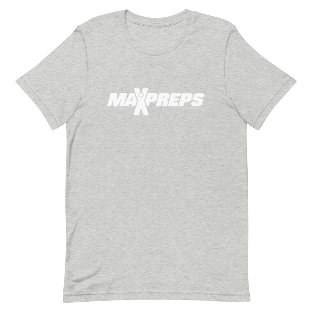MaxPreps Logo White Adult Short Sleeve T-Shirt