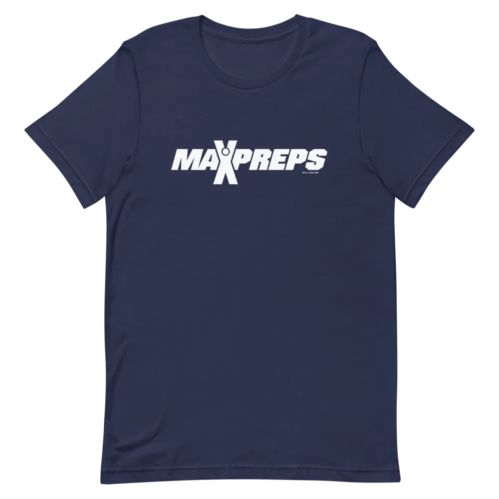 MaxPreps Logo White Adult Short Sleeve T-Shirt