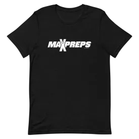 MaxPreps Logo White Adult Short Sleeve T-Shirt