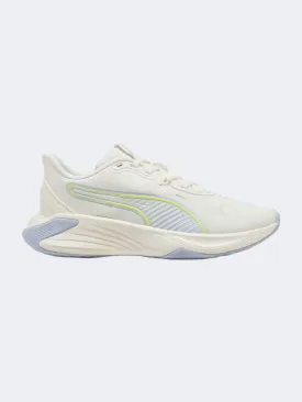 Puma Pwr Hybrid Women Training Shoes White/Yellow