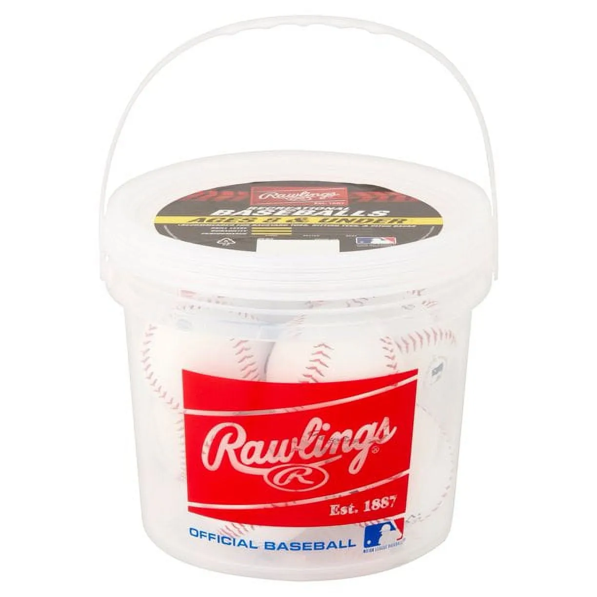 Rawlings | Official League Recreational Use Practice Baseballs | Youth/8U | OLB3 | Bucket | 8 Count