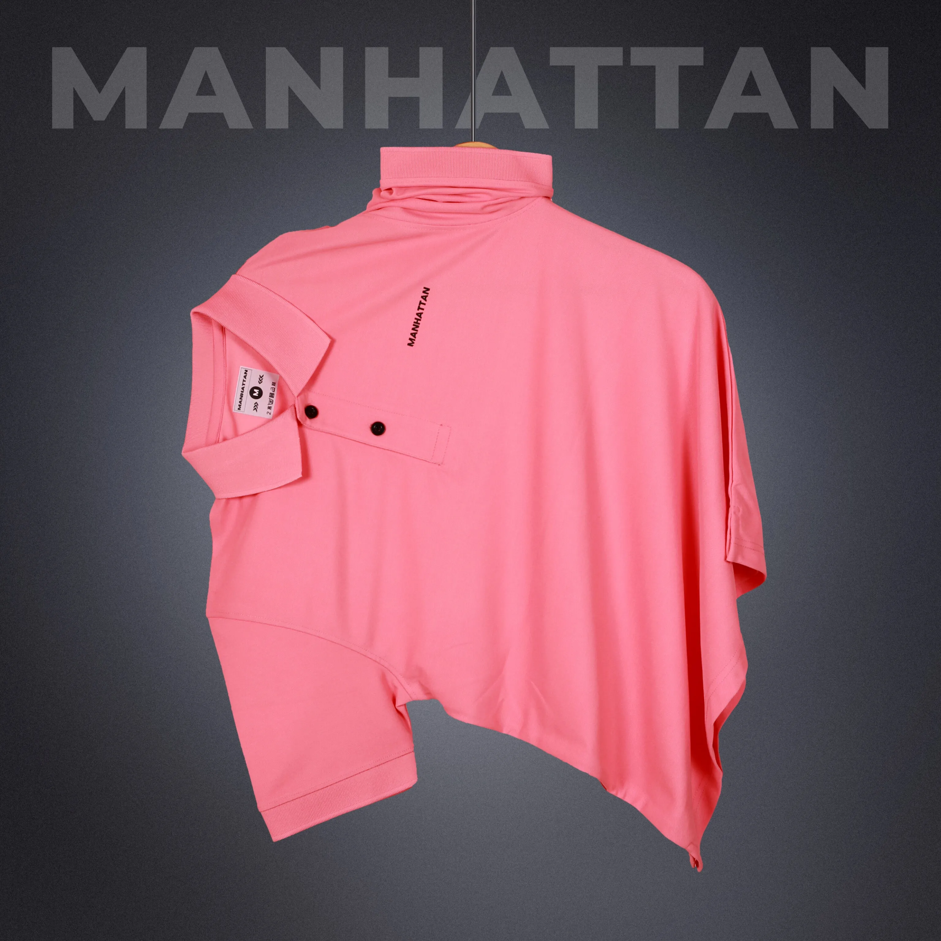 Sports Dry Fit Peach Pink Polo T Shirts (Micro Polyester)