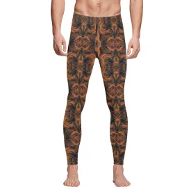 Swirl Lines  Men's All Over Print Sports Leggings