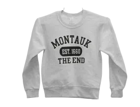 Youth Montauk The End Est 1660 Screen Printed Crewneck